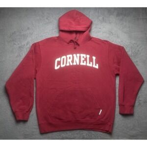 Cornell University Hoodie Pullover Red Size Large MSP Eighty8 College Gear